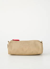 Trousse doublure textile beige LE TEMPS DES CERISES femme