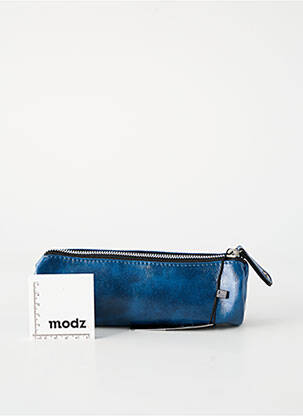 Trousse effet matière satinée bleu GP femme
