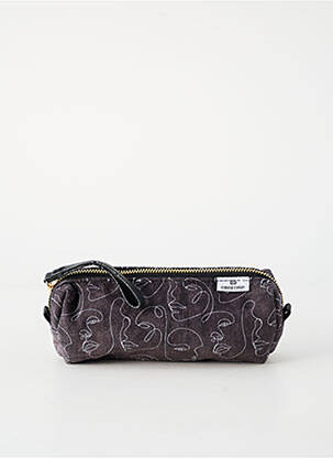 Trousse imprimé fantaisie gris OBERTHUR femme