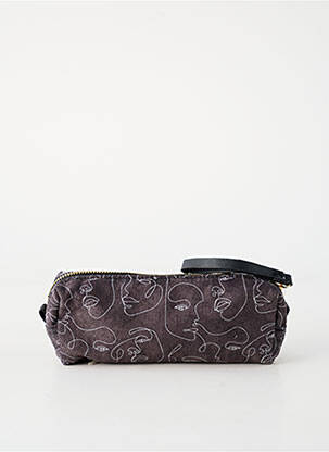 Trousse imprimé fantaisie gris OBERTHUR femme
