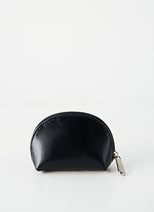 Porte-monnaie doublure textile noir COSMOPOLIS femme