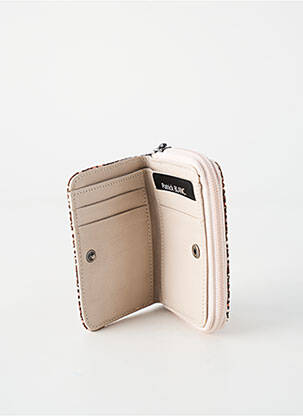 Portefeuille fermeture zippée rose PATRICK BLANC femme