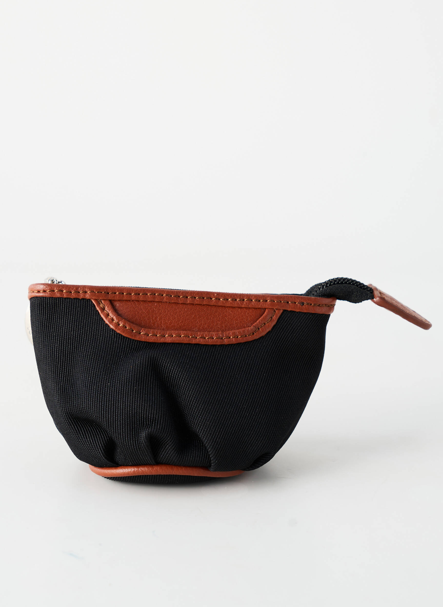 Porte-monnaie doublure textile noir LORENZO femme