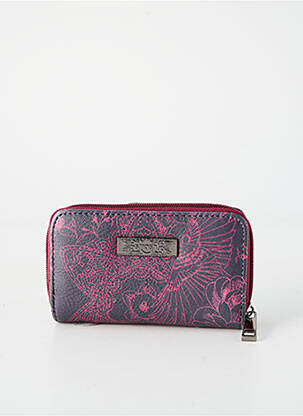Porte-monnaie doublure textile violet SMASH! femme