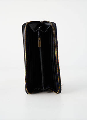 Portefeuille fermeture zippée bleu SMASH! femme