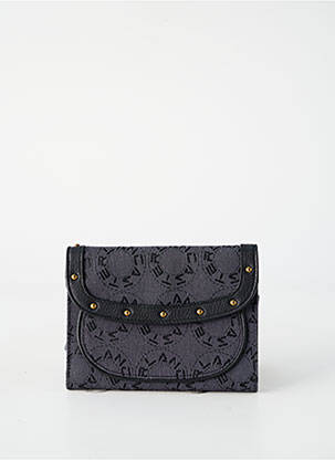 Porte-carte doublure textile gris LANCASTER femme