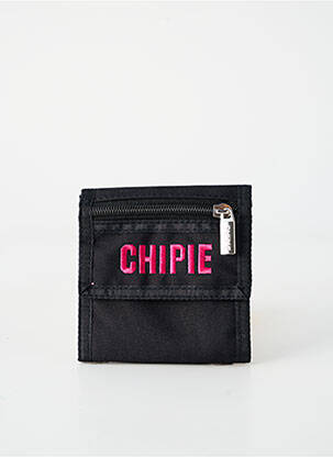 Portefeuille doublure textile noir CHIPIE femme