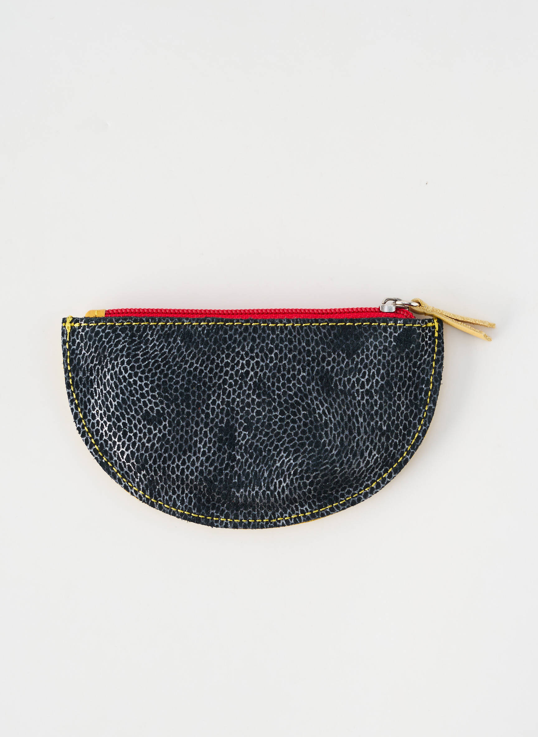 Porte-monnaie fermeture zippée jaune PATRICK BLANC femme