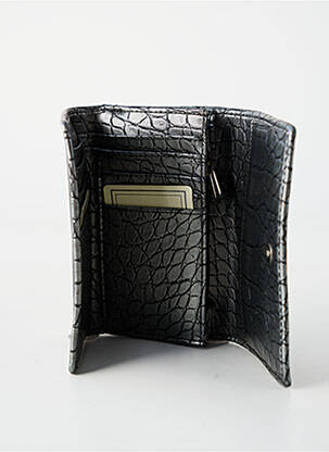 Portefeuille doublure textile noir ELITE femme