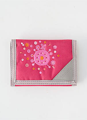 Porte-carte fermeture zippée rose TANN'S femme