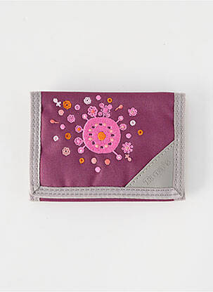 Porte-carte fermeture zippée violet TANN'S femme