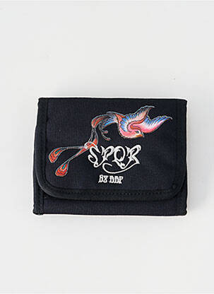 Porte-carte doublure textile noir DDP femme