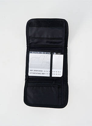 Porte-carte doublure textile noir DDP femme