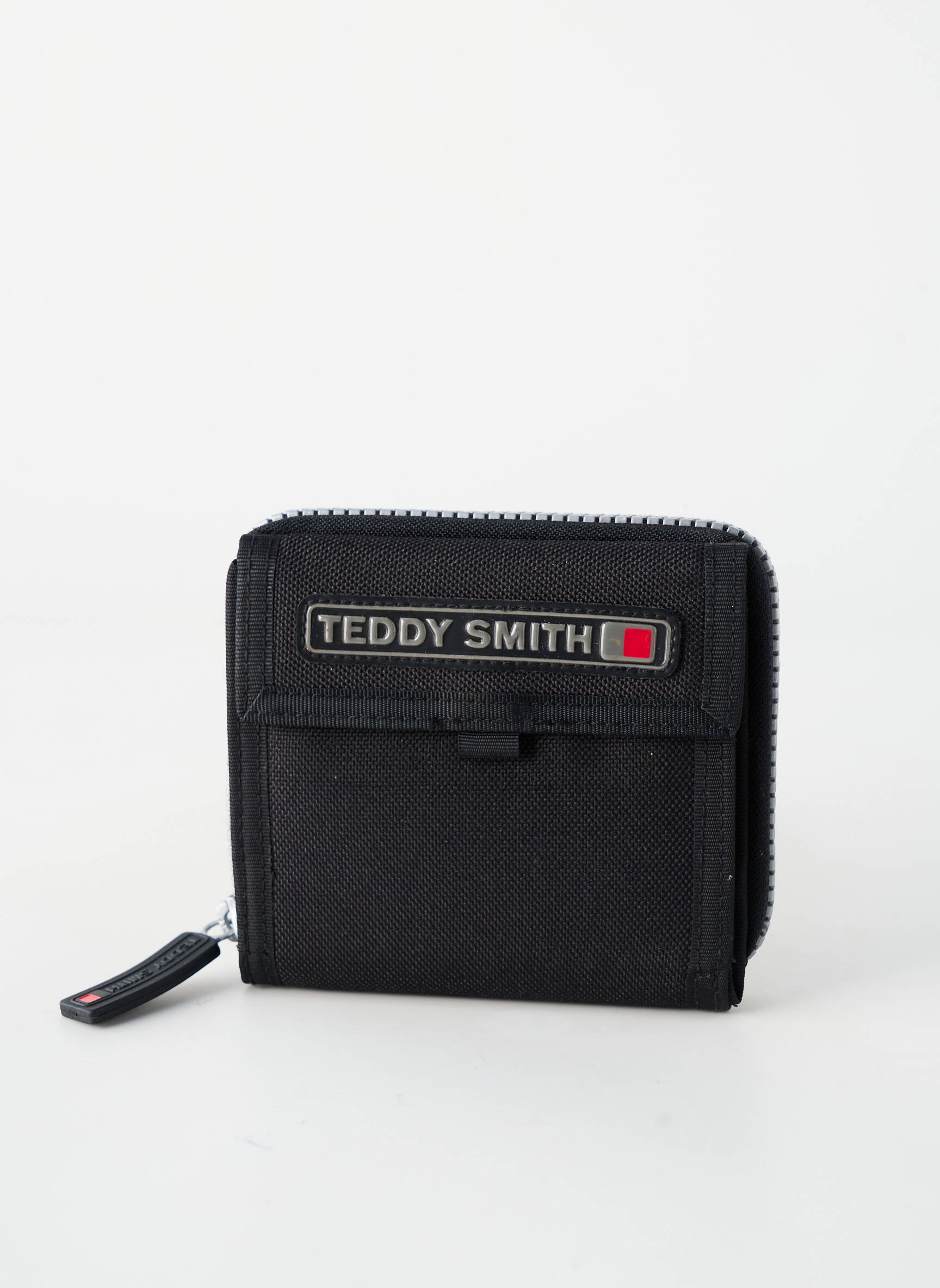 Porte-carte coutures renforcées noir TEDDY SMITH homme