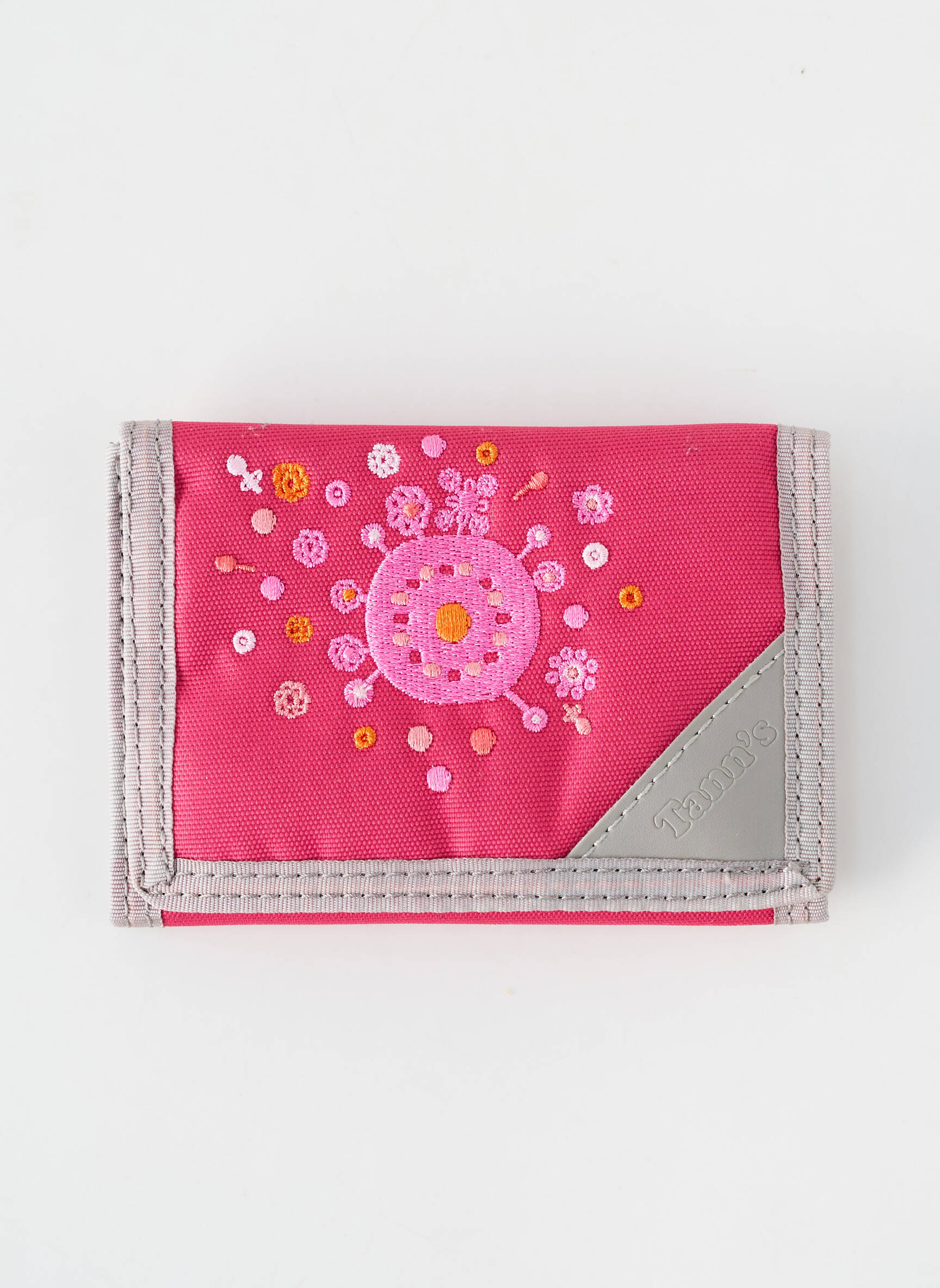 Porte-carte fermeture zippée rose TANN'S femme