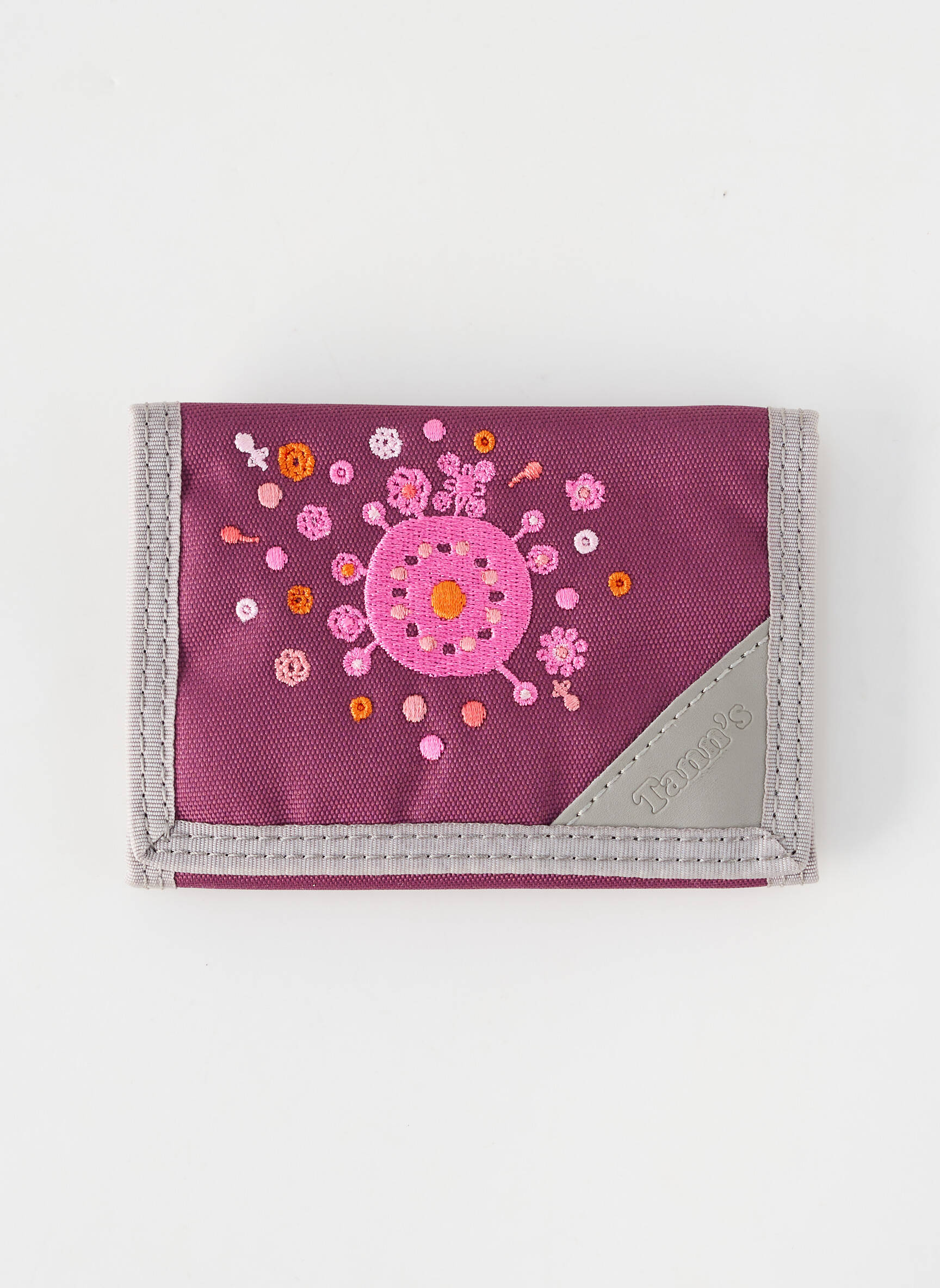 Porte-carte fermeture zippée violet TANN'S femme