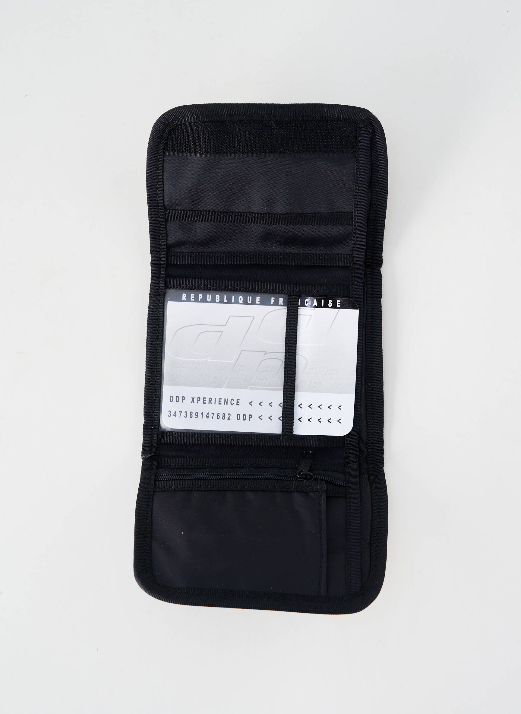 Porte-carte doublure textile noir DDP femme