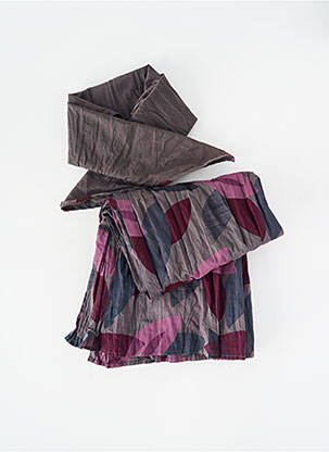 Foulard tissage popeline gris DIPLODOCUS femme
