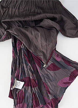 Foulard tissage popeline gris DIPLODOCUS femme