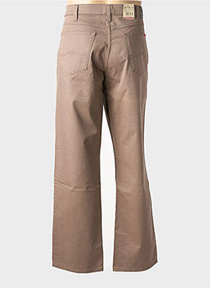 Jeans coupe droite stretch taille normale marron HUDSON homme