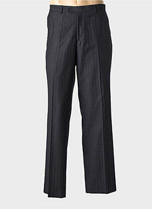 Pantalon droit taille à pinces taille normale noir PRE END homme