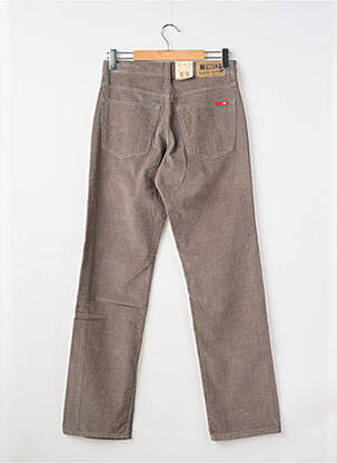 Pantalon slim tissage velours taille normale gris MUSTANG homme