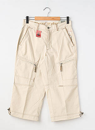 Pantacourt tissage popeline taille normale beige PETER COFOX homme