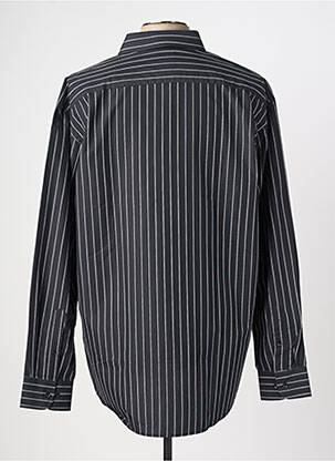 Chemise manches longues coupe droite noir PRE END homme