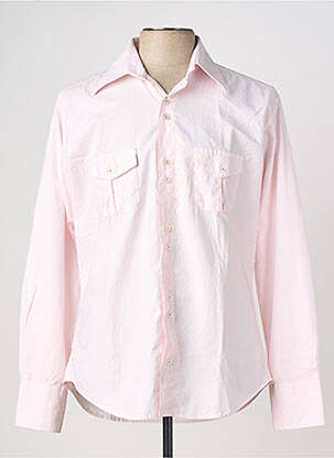 Chemise manches longues coupe cintrée rose SHILTON homme