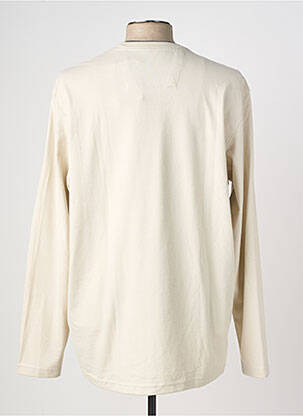 T-shirt stretch manches longues beige G.H.BASS&CO. homme