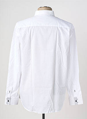 Chemise manches longues coupe droite blanc CAP 10 TEN homme