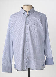 Chemise manches longues coupe droite bleu SHILTON homme