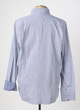 Chemise manches longues coupe droite bleu SHILTON homme