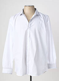 Chemise manches longues coupe droite blanc CAP 10 TEN homme