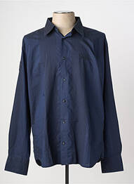 Chemise manches longues coupe droite bleu SHILTON homme