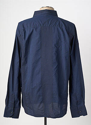 Chemise manches longues coupe droite bleu SHILTON homme