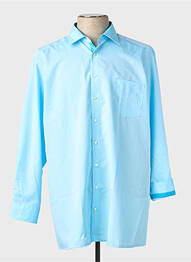 Chemise manches longues coupe droite bleu OLYMP homme