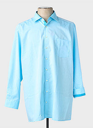Chemise manches longues coupe droite bleu OLYMP homme