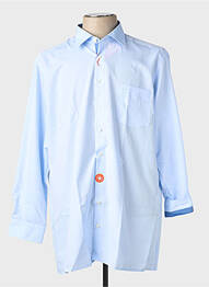 Chemise manches longues coupe droite bleu OLYMP homme