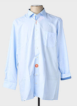 Chemise manches longues coupe droite bleu OLYMP homme