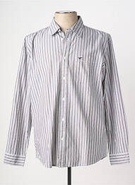 Chemise manches longues coupe droite gris MUSTANG homme