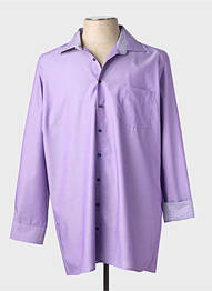 Chemise manches longues poches violet OLYMP homme