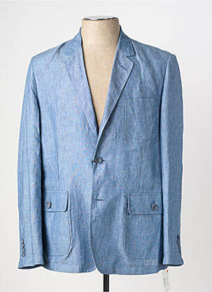 Blazer tissage chiné bleu DELAHAYE homme