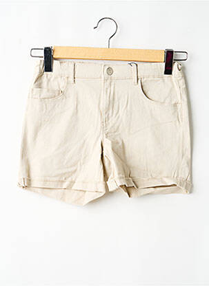 Short stretch taille élastique beige ONLY fille
