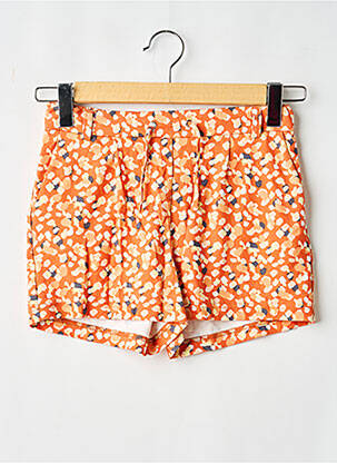 Short stretch taille élastique orange ONLY fille