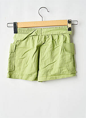 Short fermeture liens à nouer taille élastique vert MAYORAL fille