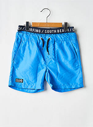 Short de bain effet matière satinée bleu NAME IT garçon