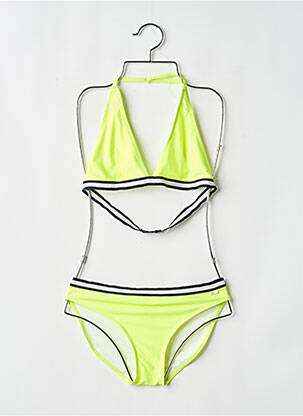 Maillot de bain 2 pièces stretch jaune GARCIA fille