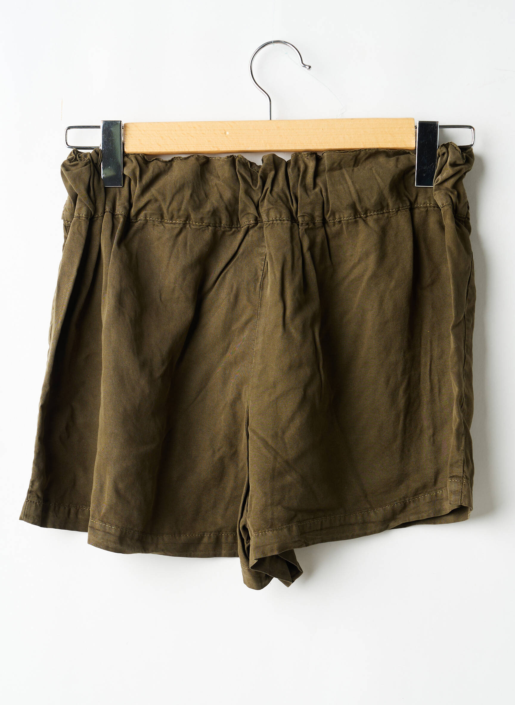 Short poches taille élastique vert NAME IT fille