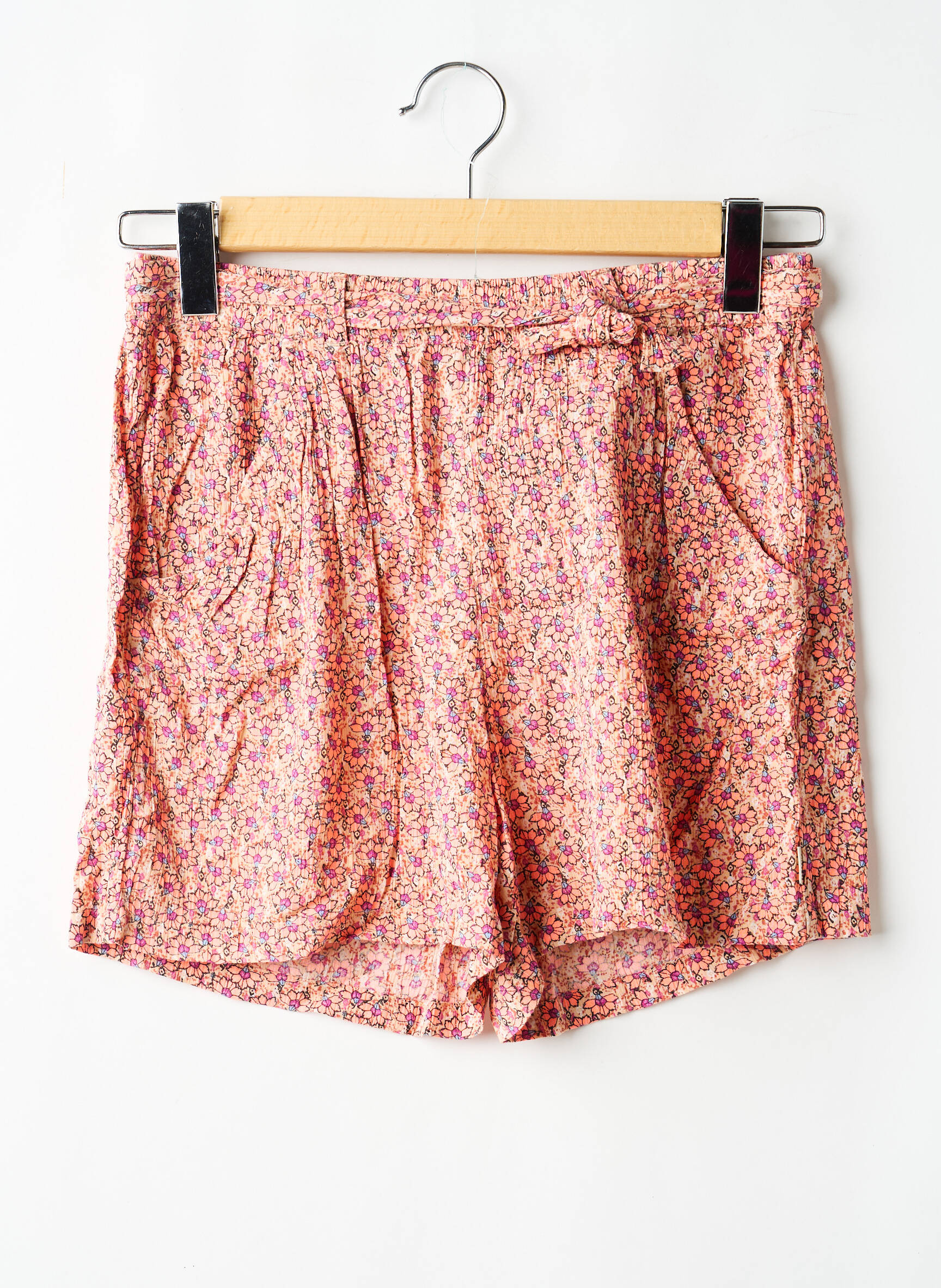 Short poches taille élastique rose GARCIA fille